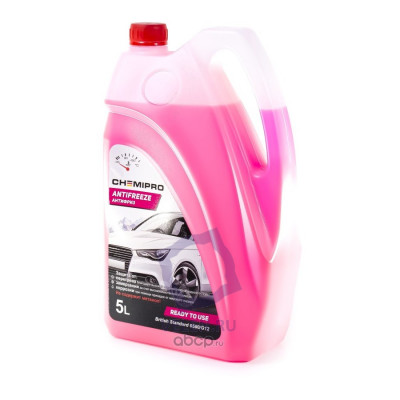 Антифриз G12 готовый Chemipro 5 литров красный