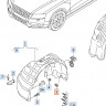 Клипса пластмассовая для подкрылков VAG Audi, Seat, Skoda, Volkswagen PATRON P37-0338 купить