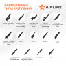 Щетка стеклоочистителя бескаркасная PRO 530мм 21" 13 адаптеров Airline AWB-BK-530