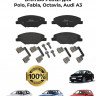 Колодки тормозные передние Brembo P85121 для Polo, Fabia, Octavia, Audi A3 купить