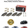 Колодки тормозные передние Brembo P85121 для Polo, Fabia, Octavia, Audi A3 купить