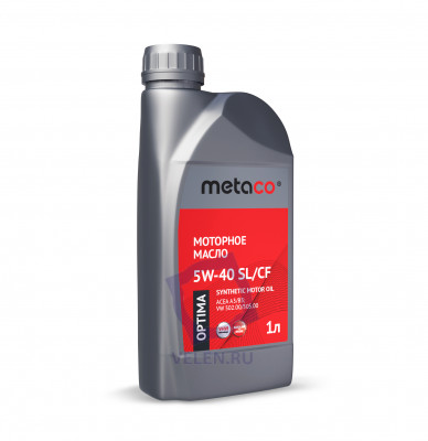 Масло моторное синтетическое Metaco oil OPTIMA 5W-40 SL/CF 1L